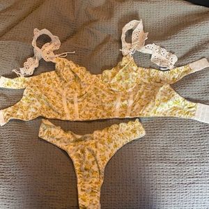 NWT Corset and thong set
